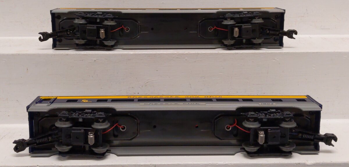Lionel 6-19164 O Chesapeake & Ohio Chessie Club Aluminum Passenger Car Set EX/Box