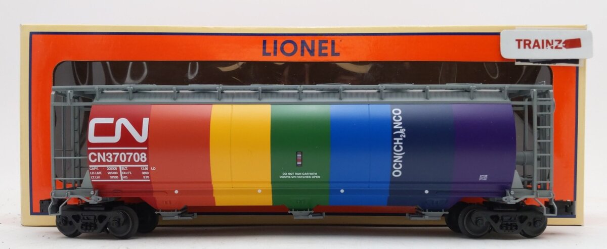 Lionel 6-27169 O Gauge Canadian National Cylindrical Hopper #370708 LN/Box
