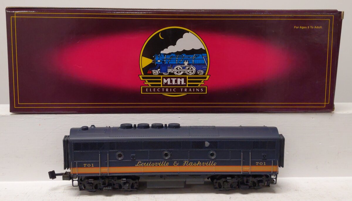 MTH 20-2152-4 O Gauge Louisville & Nashville F-3 Powered Diesel B-Unit #701 EX/Box