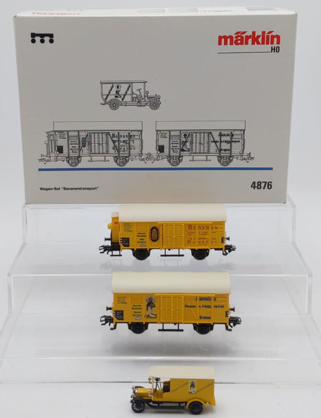 Marklin 4876 HO Scale Banana Transport Car Set (Set of 3) LN/Box