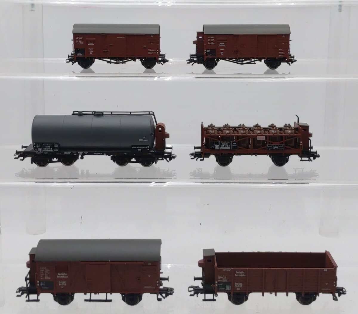 Marklin 46094 HO Scale German Imperial Railway 6 Car Freight Set