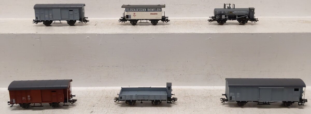 Marklin 46520 HO Swiss Federal Railways Freight Car Set (Pack of 6)