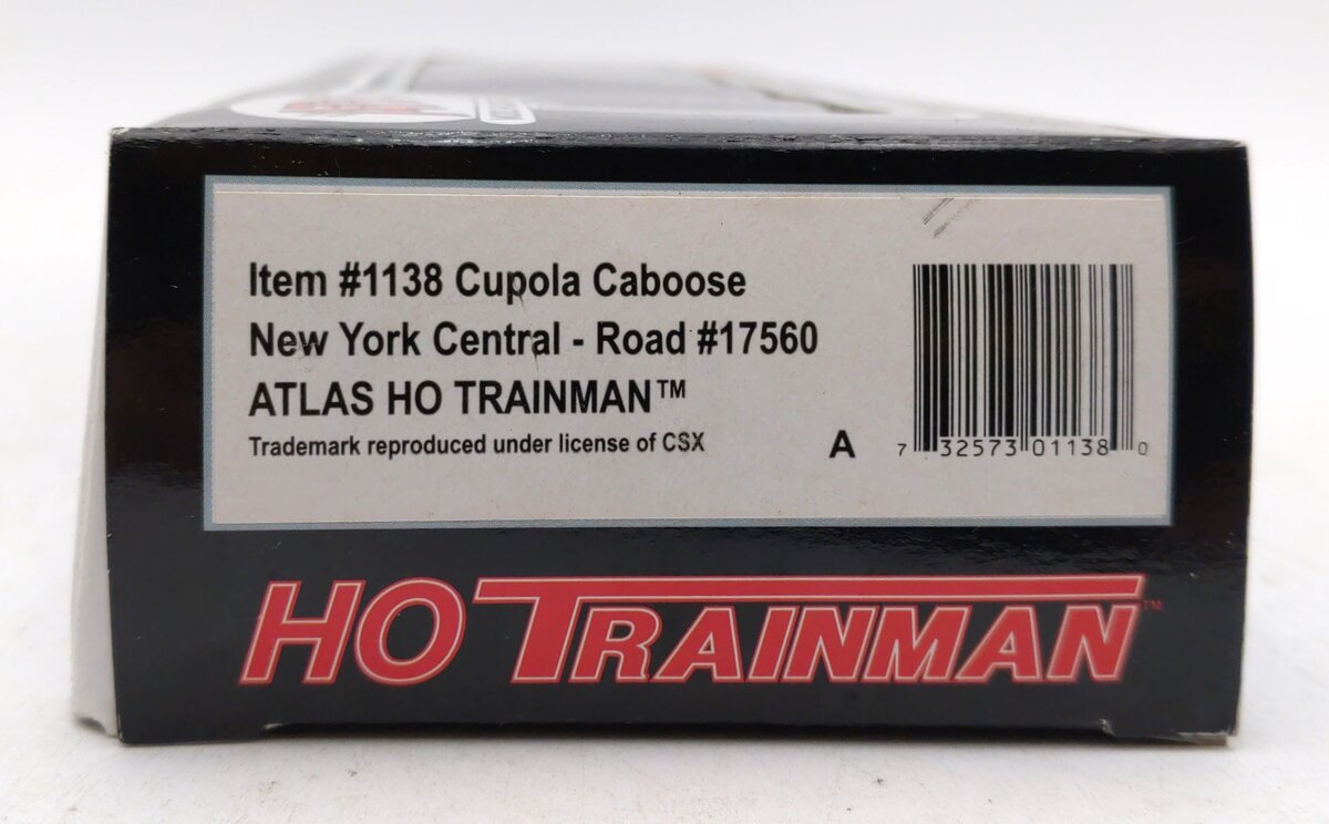 Atlas 1138 HO New York Central Cupola Caboose #17560 LN/Box