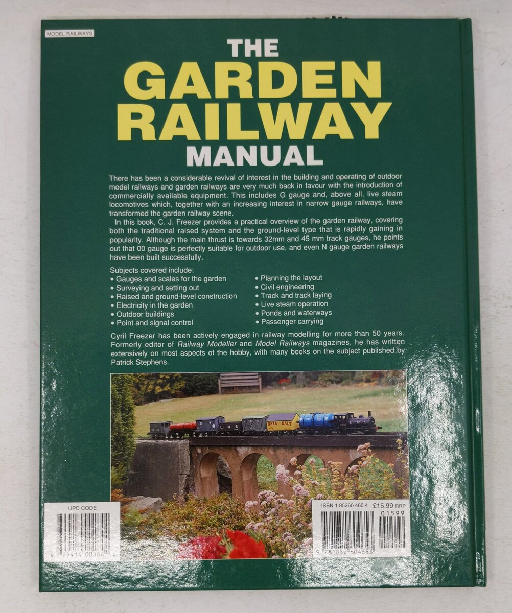 The Garden Railway Manual Hardcover Book By C. J. Freezer EX