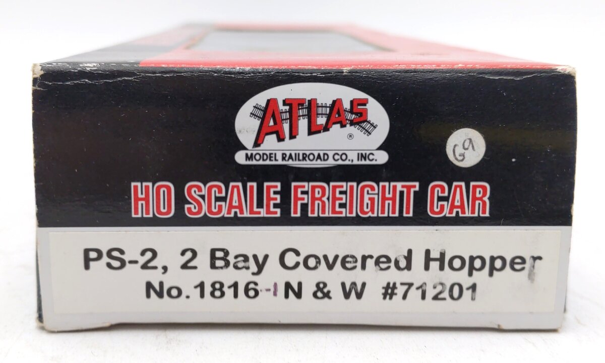 Atlas 1816 HO Scale Norfolk & Western PS-2 2-Bay Covered Hopper #71201