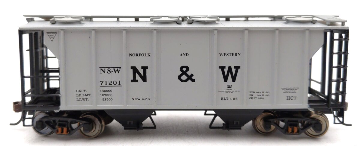 Atlas 1816 HO Scale Norfolk & Western PS-2 2-Bay Covered Hopper #71201