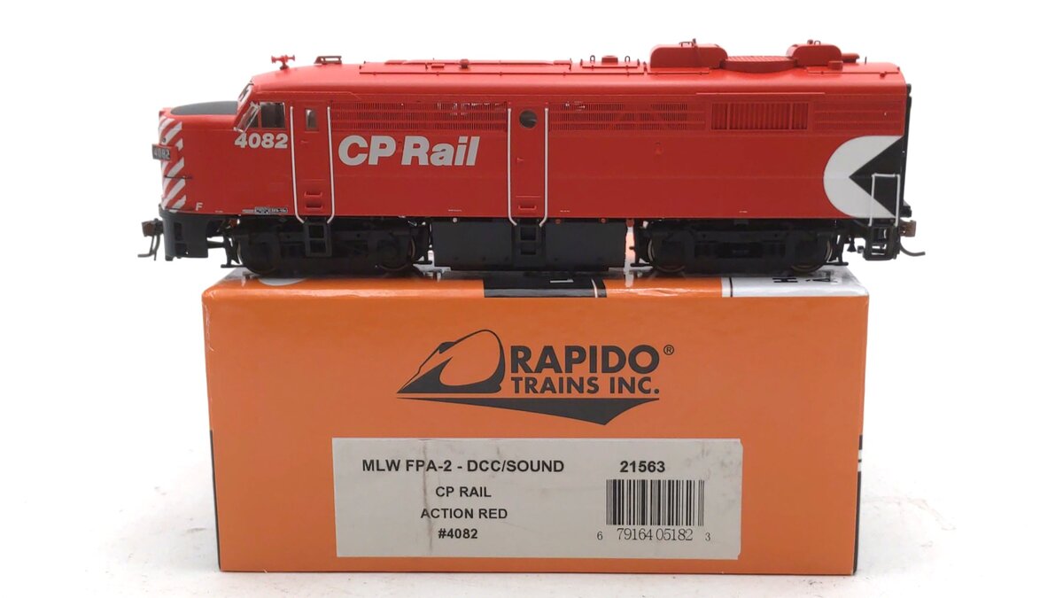 Rapido Trains 21563 HO Scale Canadian Pacific Rail FPA-2 Diesel #4082 w/DCC