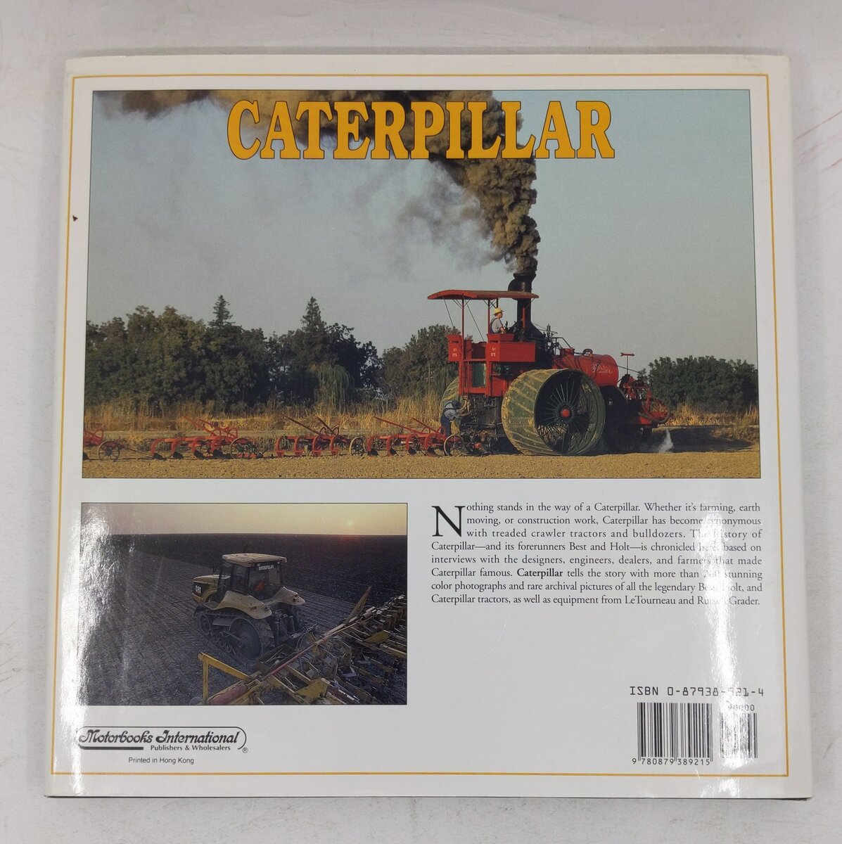 Caterpillar: Farm Tractors, Bulldozers & Heavy Machinery Hardcover Book VG