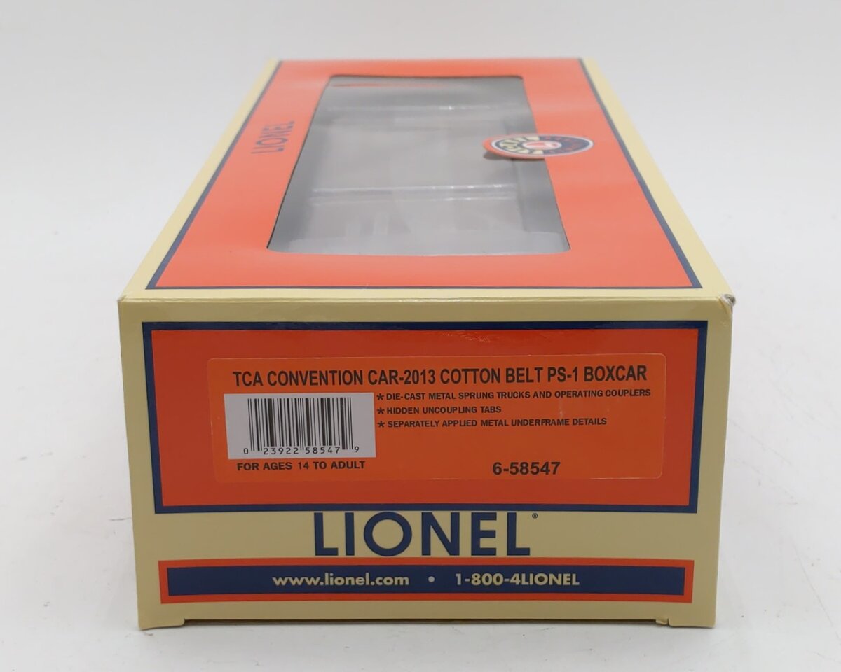 Lionel 6-58547 O Gauge TCA Convention 2013 Cotton Belt PS-1 Boxcar #34313 LN/Box