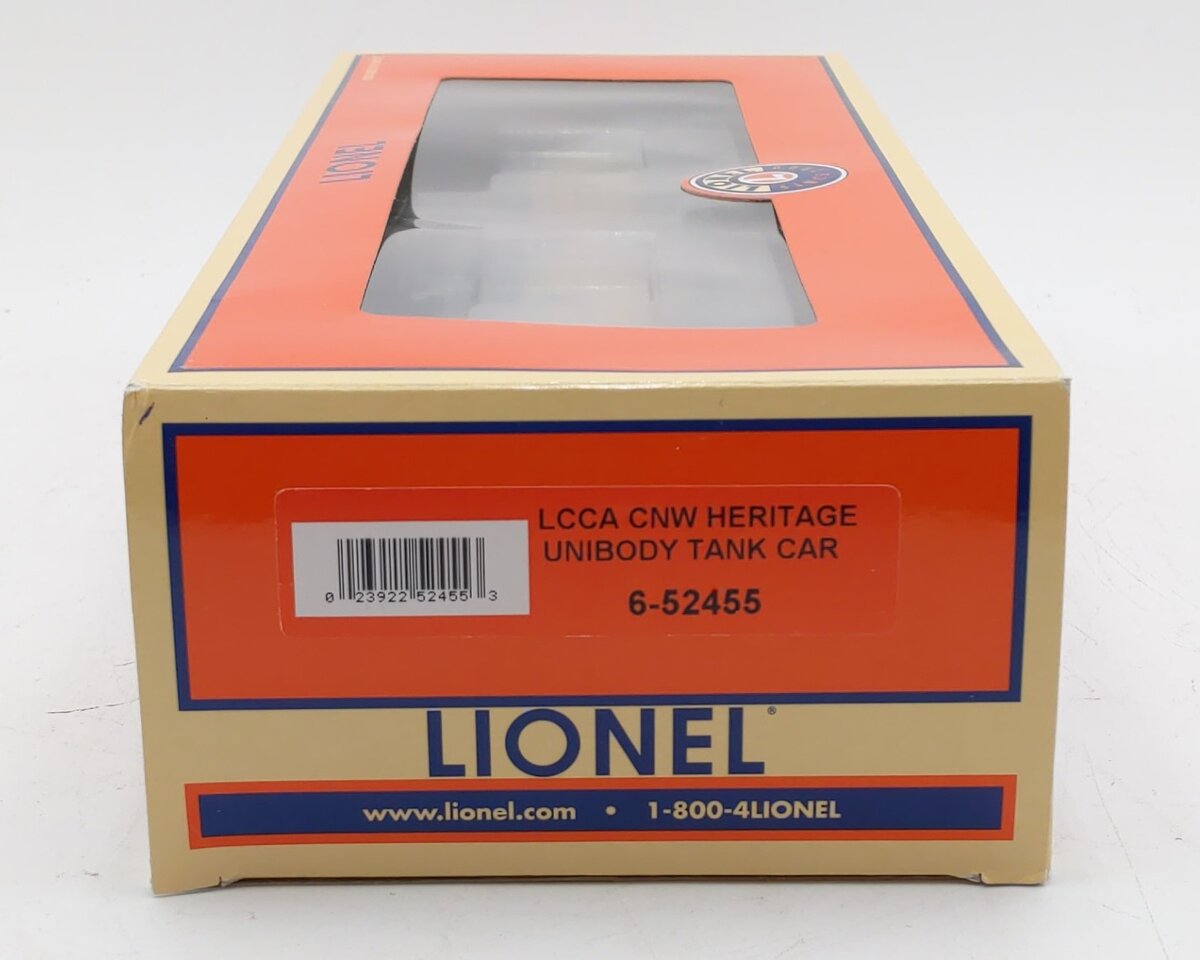 Lionel 6-52455 O Gauge LCCA CNW Heritage Unibody Tank Car #52445 LN/Box