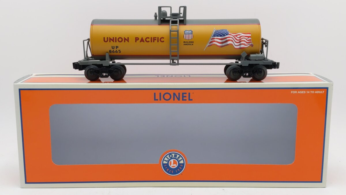 Lionel 1928680 O Gauge Union Pacific Uni-Body Tank Car
