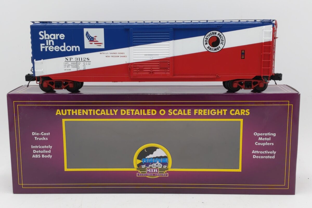 MTH 20-99381 O NP Premier 50’ Ps-1 Box Car with Youngstown Standard Door #31128