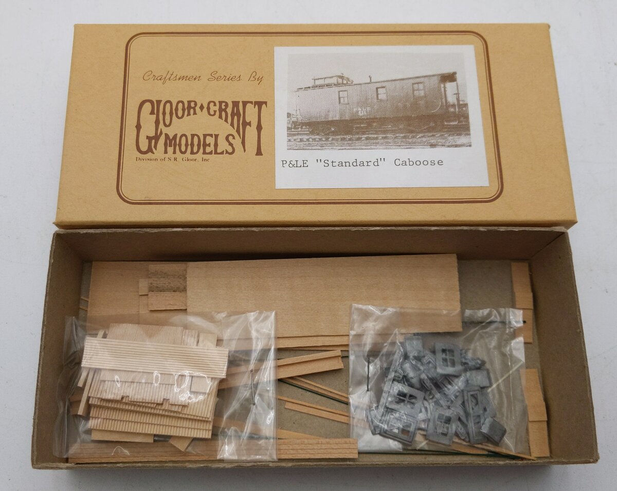 Gloor Craft 325 HO Scale PRR N6B Caboose Model Kit NIB