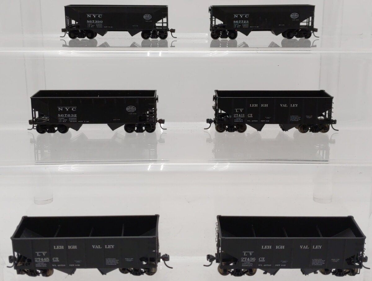 Accurail HO Scale Assorted Open Hoppers [6] EX