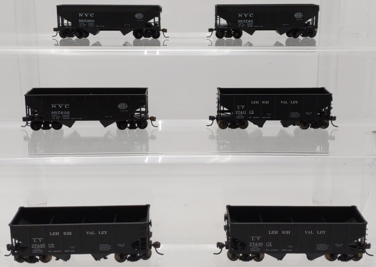 Accurail HO Scale Assorted Open Hoppers [6] EX
