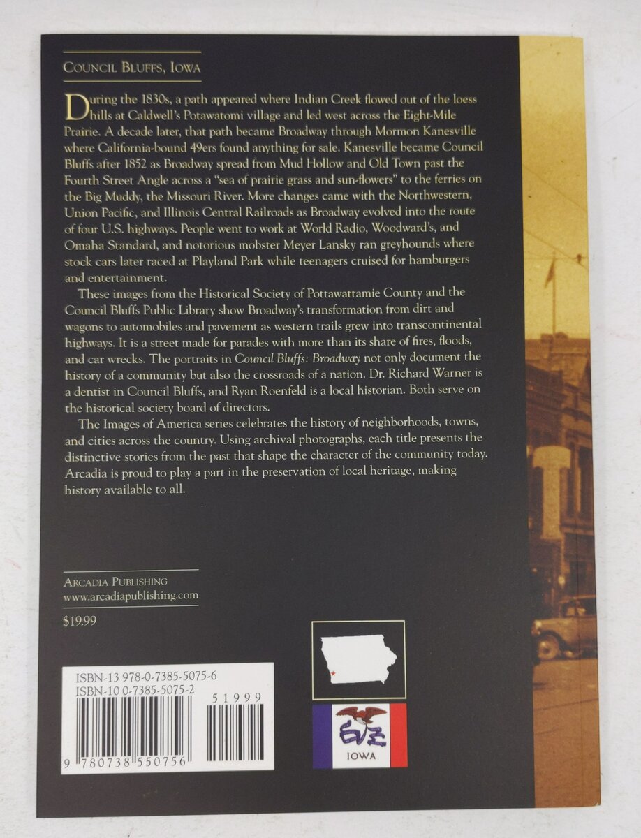 Council Bluffs: Broadway Paperback Book By Dr. Richard Warner, Ryan Roenfeld EX