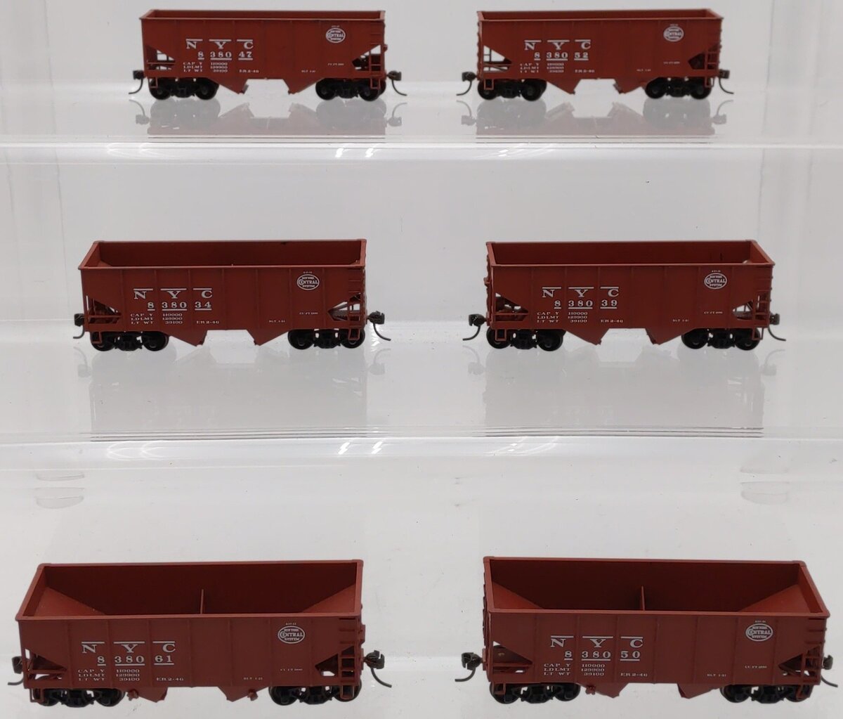 Accurail HO Scale New York Central Assorted Open Hoppers [6] VG