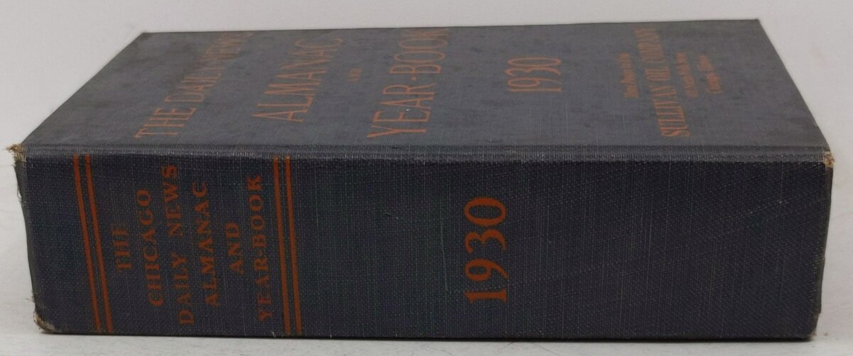 The Chicago Daily News Almanac and Year-Book for 1930 Hardcover Book VG