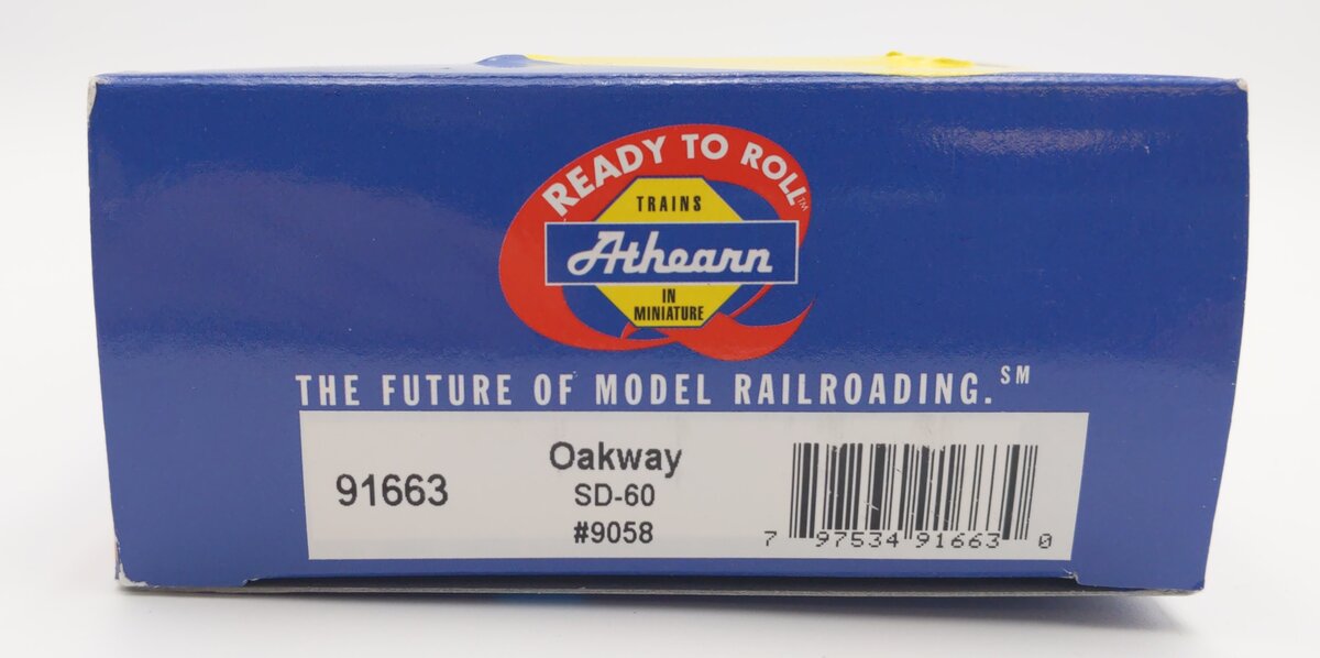 Athearn 91663 HO Scale Electromotive SD-60 Oakway Diesel Locomotive #9058 LN/Box