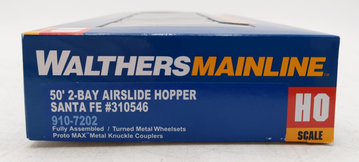 Walthers 910-7202 HO Scale ATSF 50' Airslide Hopper Car #310546