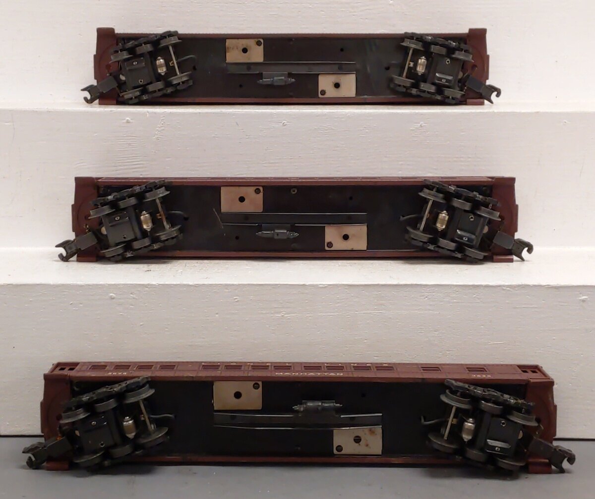Lionel Vintage O Assorted Passenger Cars: 2625, 2627, 2628 [3] VG