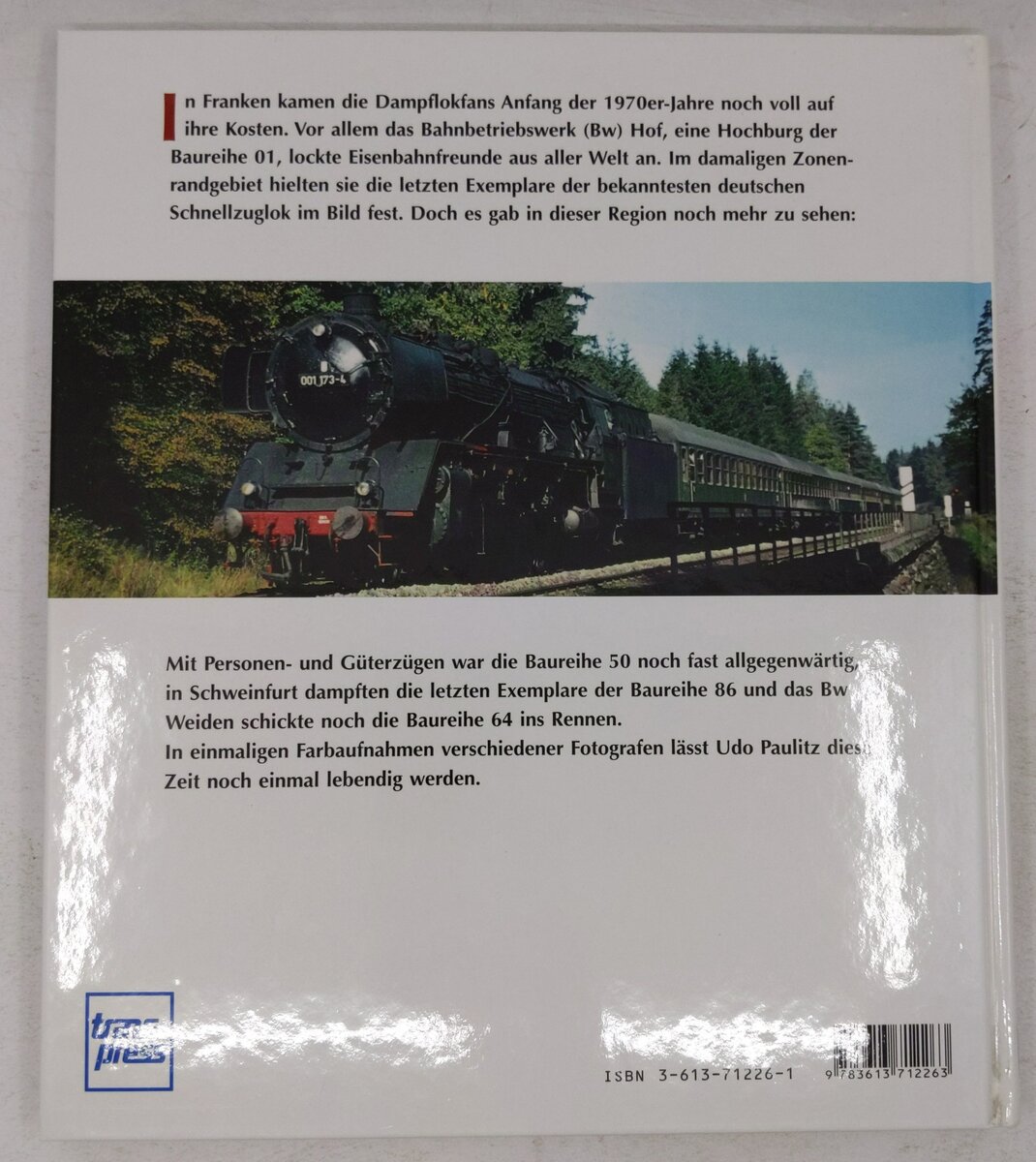 Dampfloks in Franken Hardcover Book By Udo Paulitz EX