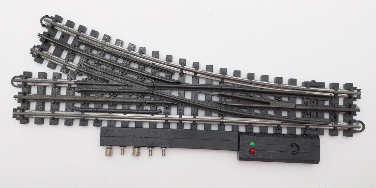 K-Line 6-21400 O SuperSnap 72" Right Hand Remote Switch Turnout VG