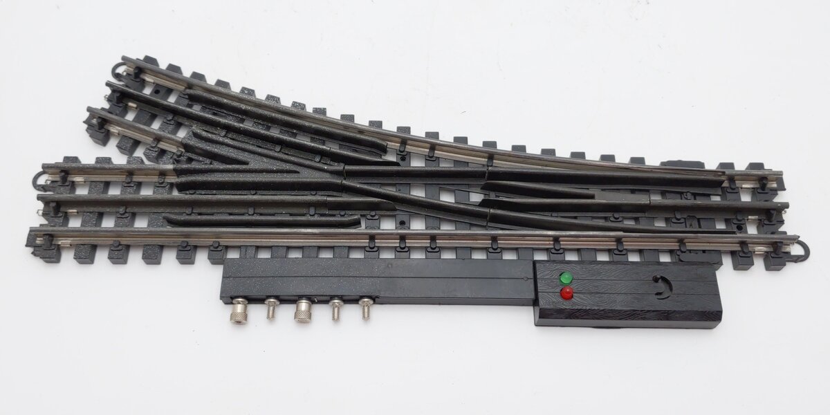 K-Line 6-21400 O SuperSnap 72" Right Hand Remote Switch Turnout VG