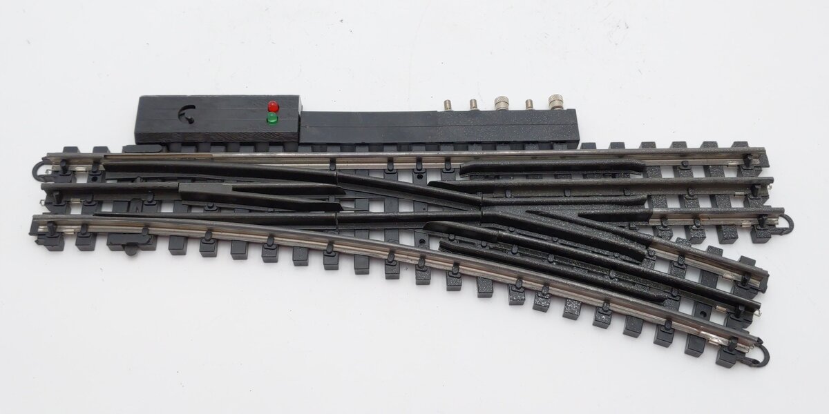 K-Line 6-21400 O SuperSnap 72" Right Hand Remote Switch Turnout VG