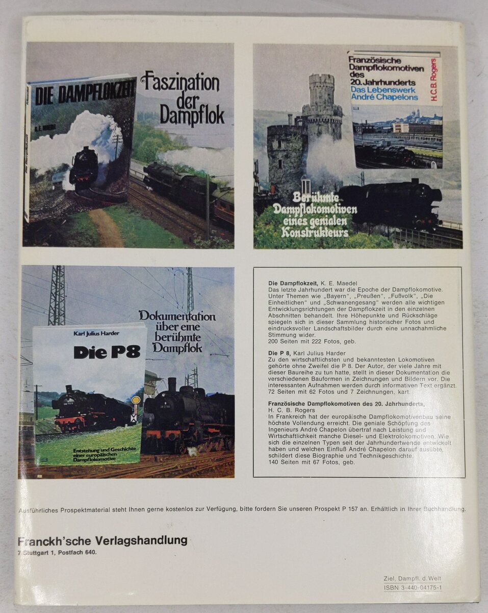 Dampflokomotiven der Welt Am Ende einer grossen Epoche Hardcover Book VG