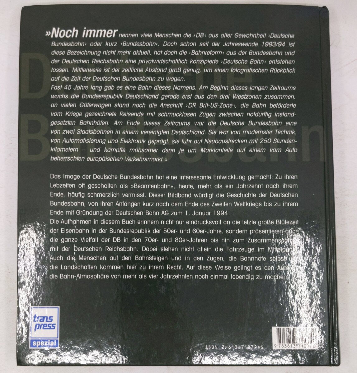 Deutsche Bundesbahn Hardcover Book By Burkhard Wollny EX
