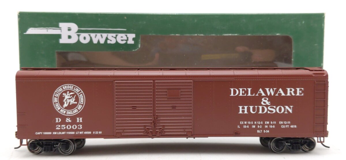 Bowser 41616 HO Delaware & Hudson X32 Boxcar #25003