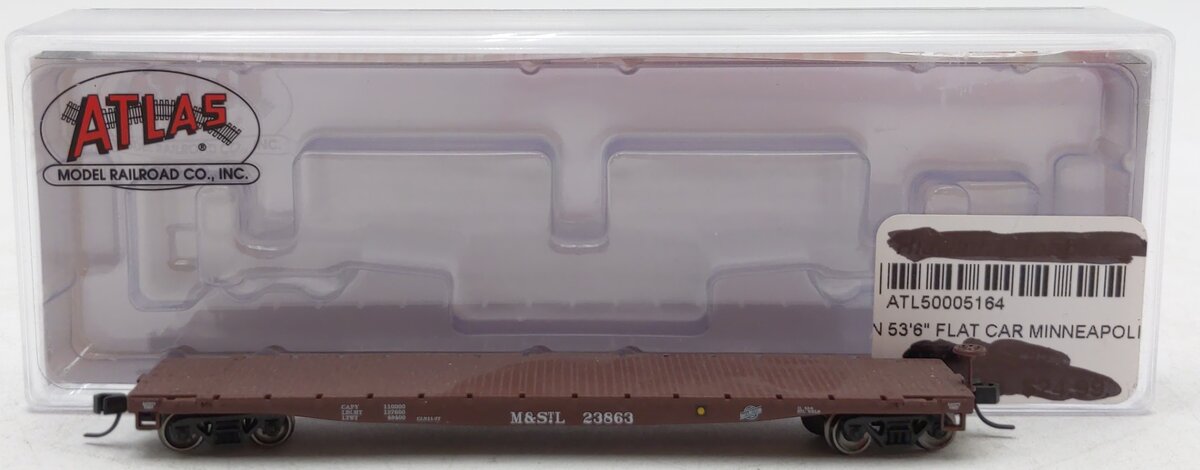 Atlas 50005164 N Minneapolis & St. Louis 53' 6" Flat Car #23882