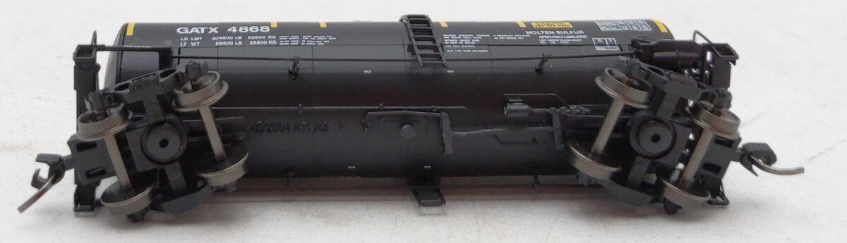 Atlas 50006446 N Scale GATX Corporation 17,600 Gallon Corn Syrup Tank Car #4868