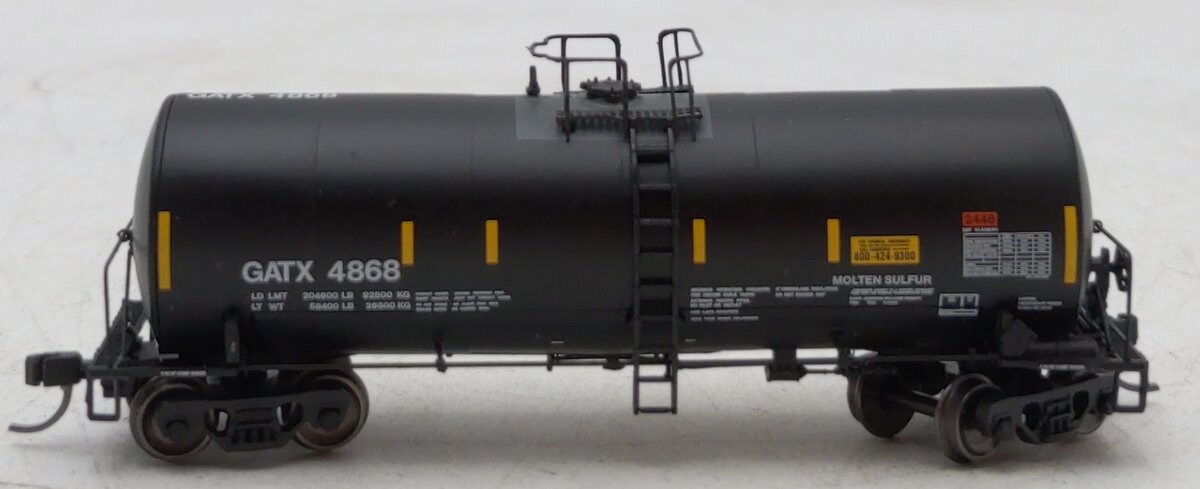 Atlas 50006446 N Scale GATX Corporation 17,600 Gallon Corn Syrup Tank Car #4868