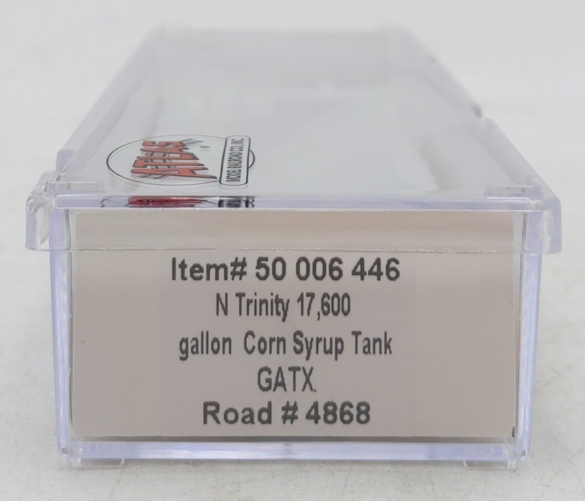 Atlas 50006446 N Scale GATX Corporation 17,600 Gallon Corn Syrup Tank Car #4868