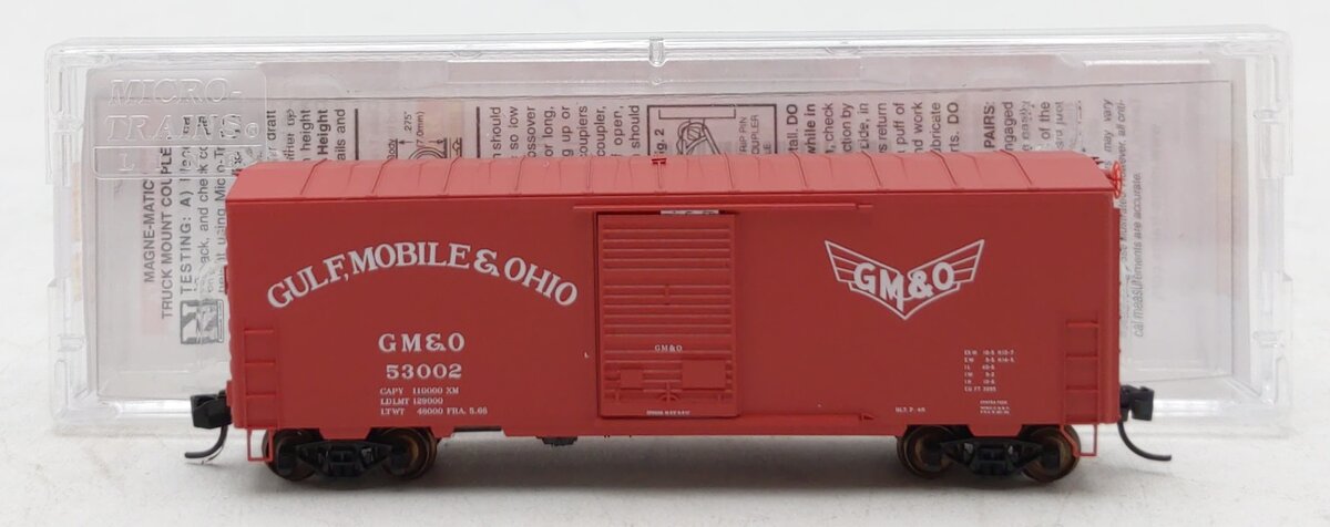 Micro-Trains 07300540 N GM&O 40' Standard Single Door Boxcar #53002