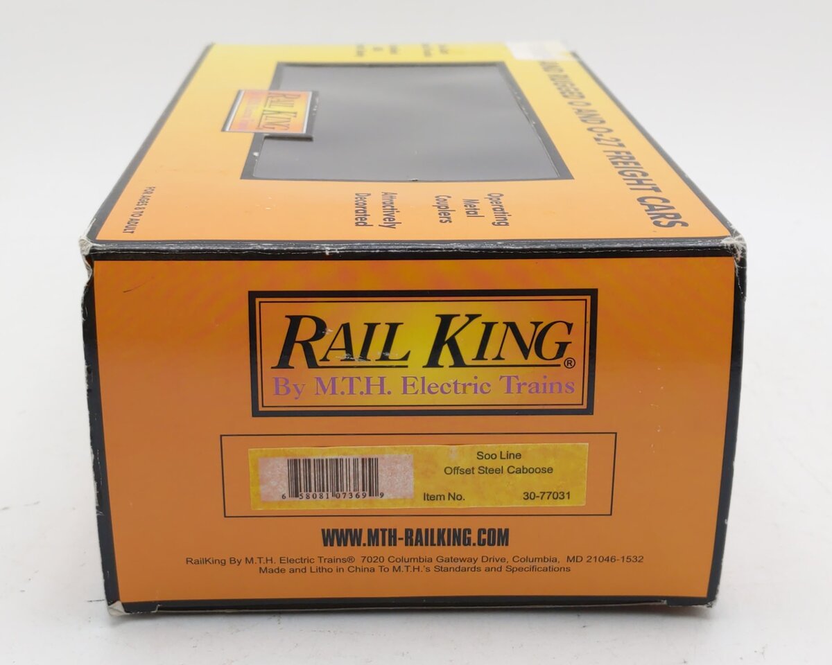 MTH 30-77031 O Soo Line RailKing Offset Steel Caboose Car #99065 LN/Box