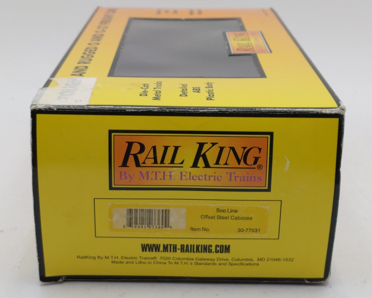 MTH 30-77031 O Soo Line RailKing Offset Steel Caboose Car #99065 LN/Box