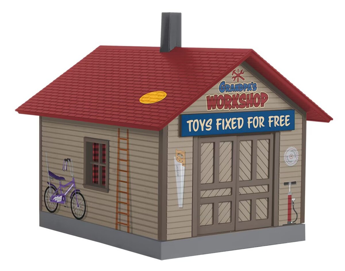 Lionel 2329140 O Assembled Grandpa's Workshop with Sounds LN/Box