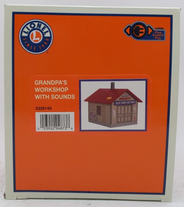 Lionel 2329140 O Assembled Grandpa's Workshop with Sounds LN/Box
