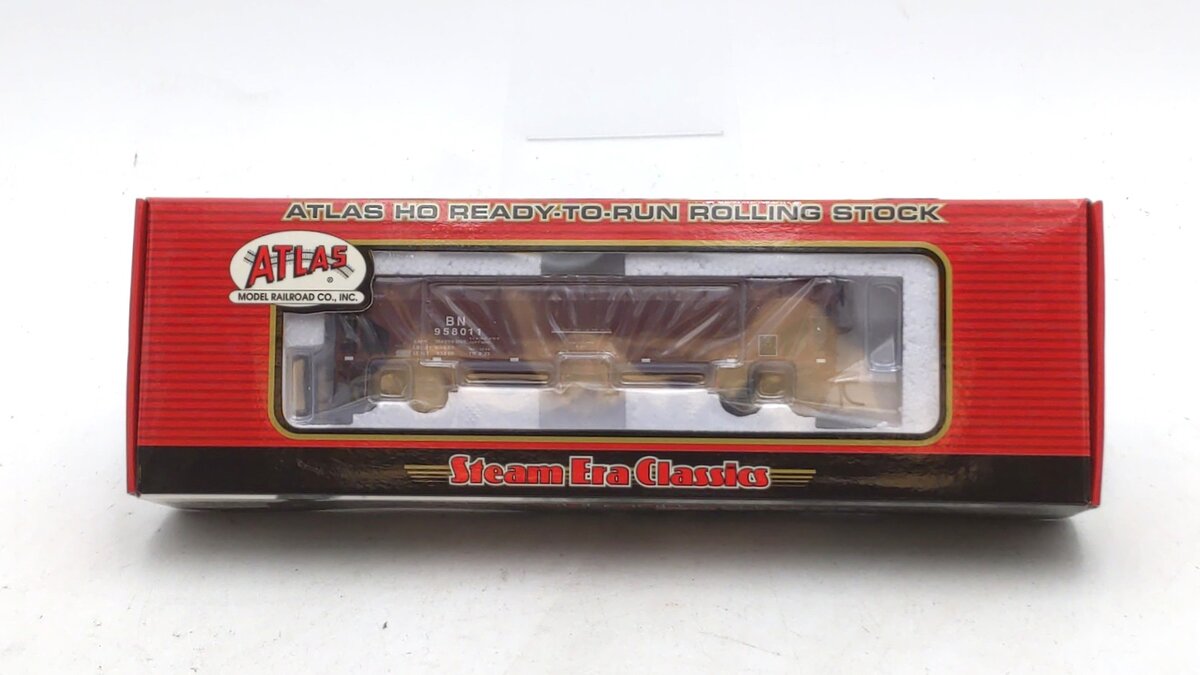 Atlas 1163-2 HO Scale Burlington Northern 70 Ton Hart Ballast Hopper #958011 NIB