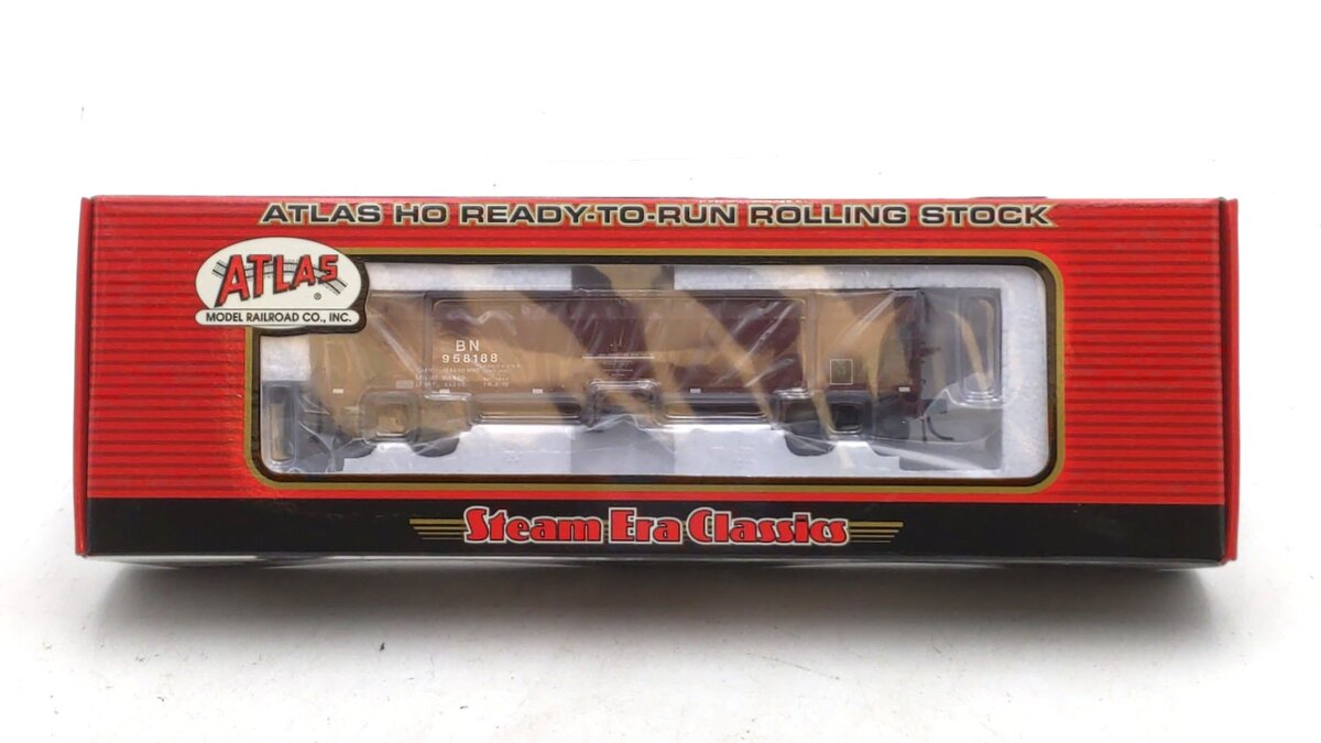 Atlas 1163-3 HO Scale Burlington Northern 70 Ton Hart Ballast Hopper #958188 NIB