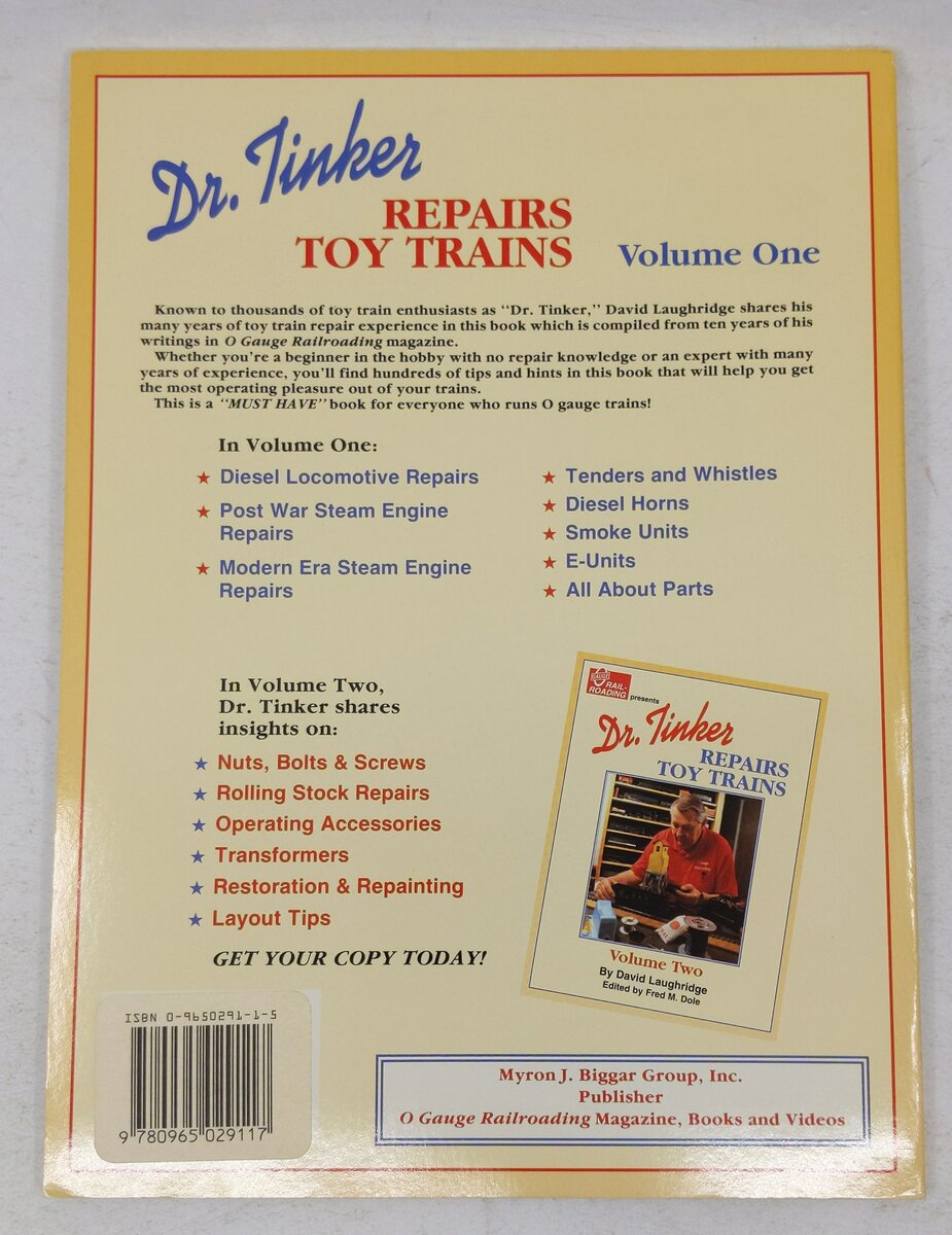 Dr Tinker Repairs Toy Train Vol.1 Paperback Book By David Laughridge EX
