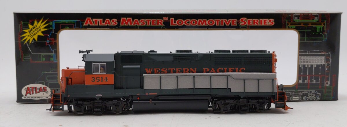 Atlas 9755 HO Western Pacific GP-40 Low Nose Locomotive Road # 3514