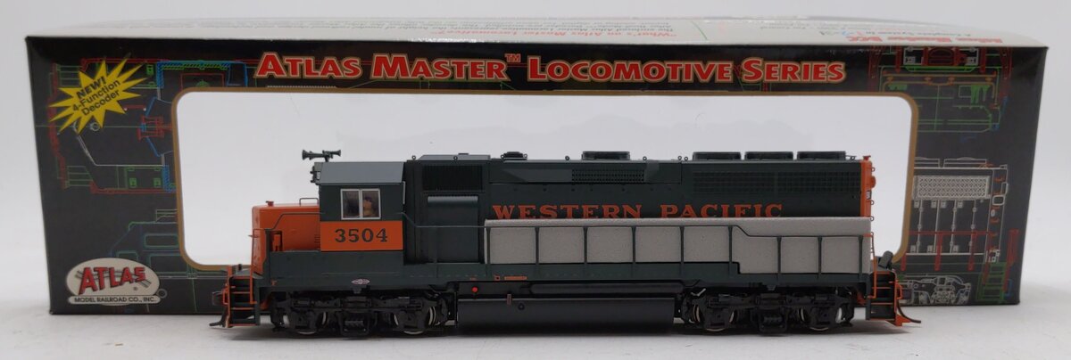 Atlas 9753 HO Western Pacific GP-40 Low Nose Diesel Locomotive #3504