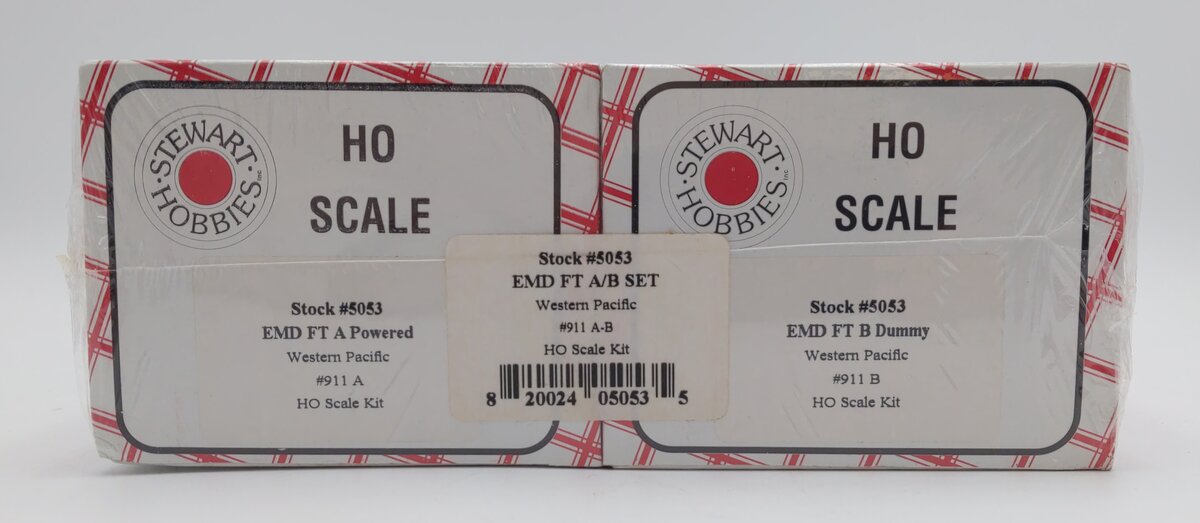 Stewart 5053 HO Western Pacific Diesel EMD FT A (Powered) B (Dummy) Set #911A-B