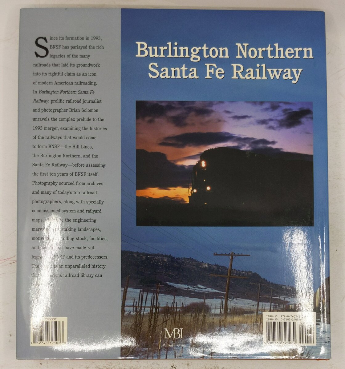 Burlington Northern Santa Fe Railway Hardcover Book By Brian Solomon EX