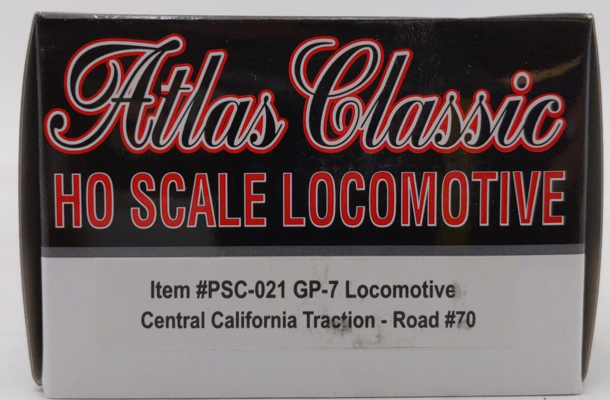 Atlas PSC-021 HO GP-7 Locomotive Central California Traction Road #70