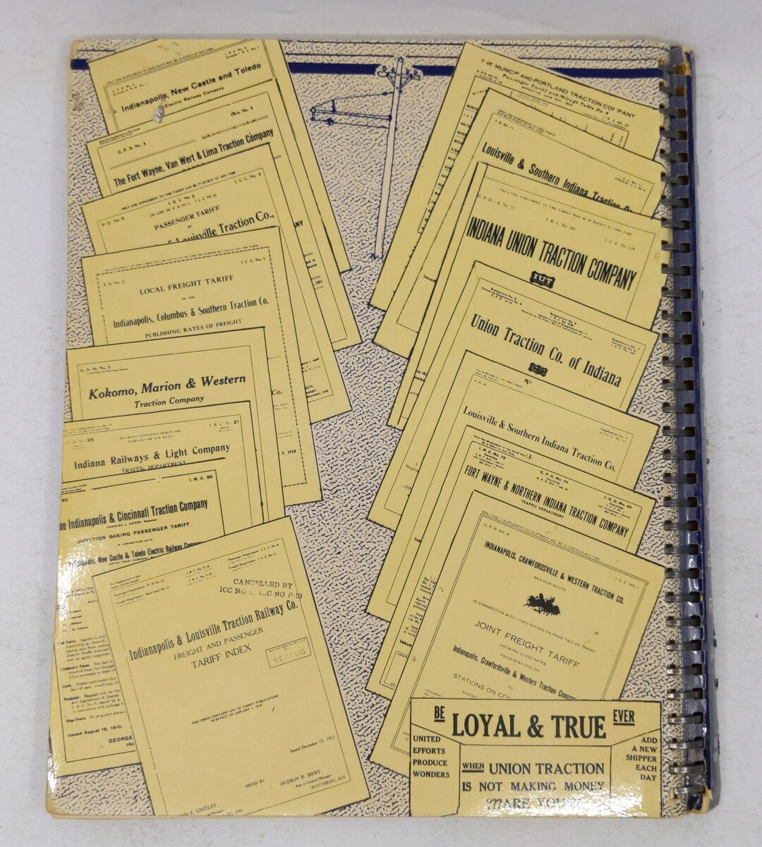 Electric Railways Of Indiana Bulletin 101 Spiral-Bound Book